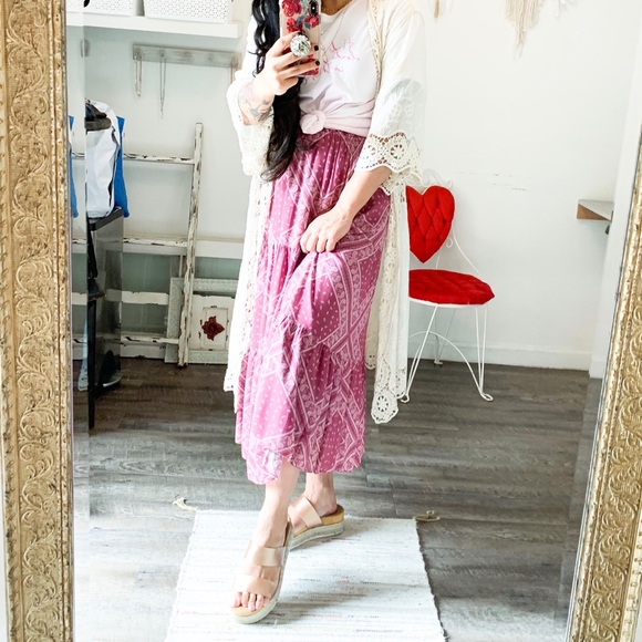 The House Of Gentry Dresses & Skirts - Mauve Handkerchief Skirt